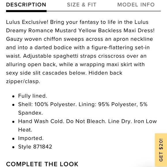 Maxi Dress with slit - Picture 7 of 7